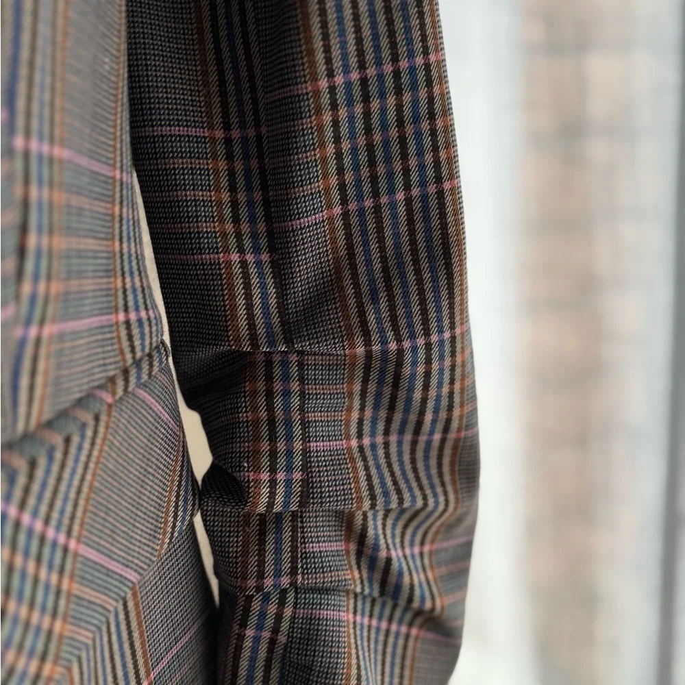 Veronica Beard  Plaid Oversized Boxy Blazer - Picture 3 of 8